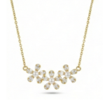 Flower Pearl Pendant Necklace