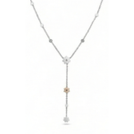 Y-Drop Flower Chain Necklace