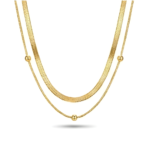 Double Layer Snake Chain Necklace