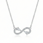 Infinity Symbol Crystal Necklace