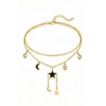 Layered Charm Chain Necklace