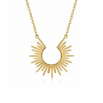 Half Sunburst Collar Necklace – Alternate Design