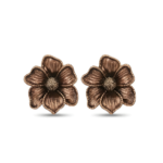 Sculpted Flower Stud Earrings