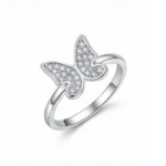 Pavé Butterfly Ring