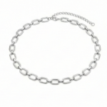Chunky Link Belt Chain – Silver