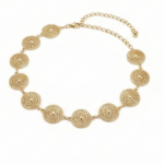 Filigree Disc Belt Chain – Gold