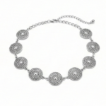 Filigree Disc Belt Chain – Silver